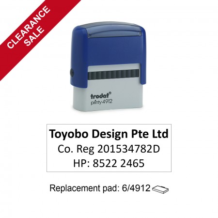 Trodat 4912/P2 Self Inking Stamps 47x18mm